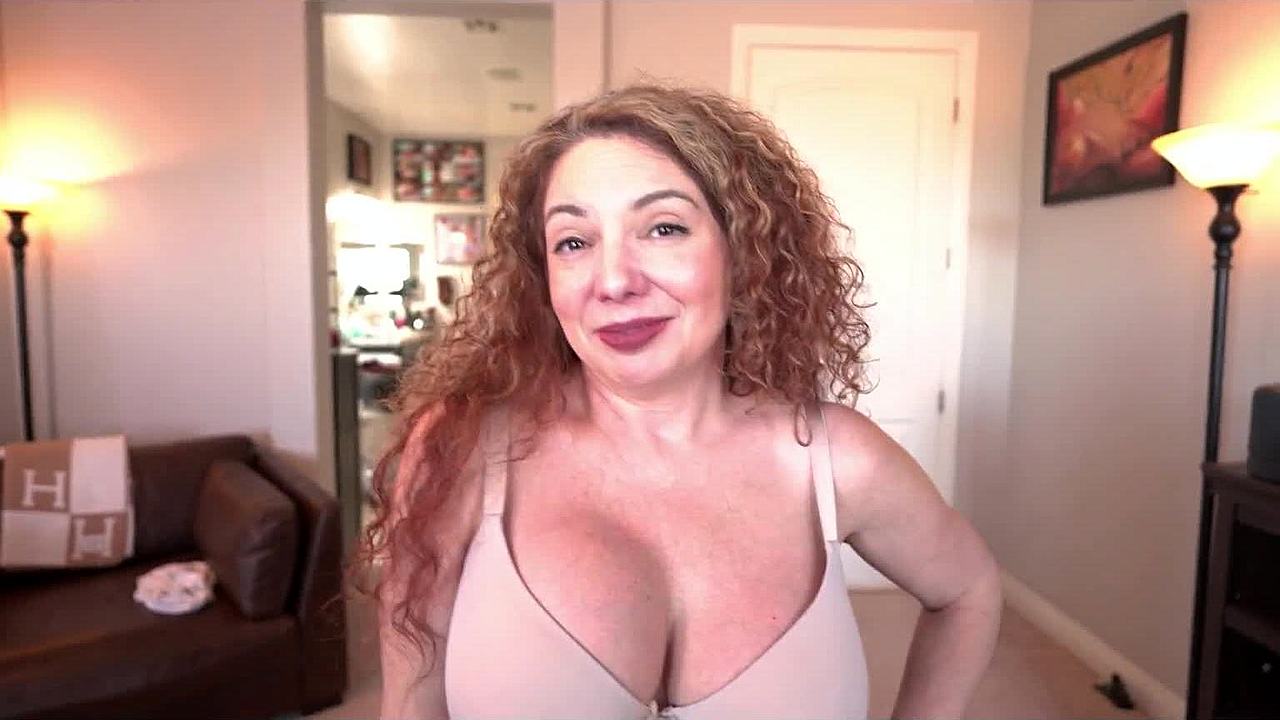 Kiki Daire Rips Clothes Teasing Step-Son Insecurities Bedroom Striptease Fuck