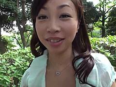 아름다운 일본 주부, 첫 대담한 아마추어 비디오