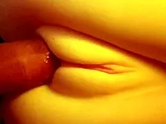 close up view of a cute young teen enjoying a tender intimate moment