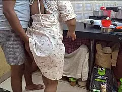 Suman mummy in sexy dress gets roughly taken by her son