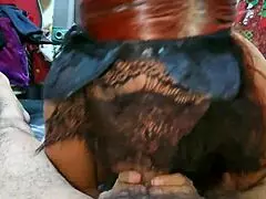 Latina milf sucks cock and jerks before fucking