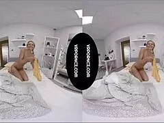 Vr Big Black Dildo In Tight Pussy