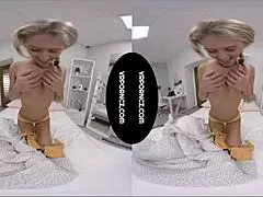 Vr Big Black Dildo In Tight Pussy