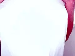 Sofie Marie, you sexy skinny milf, suck that big cock with no hands and swallow cum!