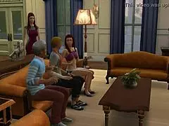 perverted old man fucks tenant in pool with huge cock.