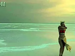 pink sky white salt features mature amateurs dancing