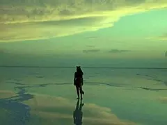 pink sky white salt features mature amateurs dancing