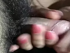 mature milf sucks young guy's dick 😏