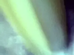 asian milf fingers pussy with banana before creampie