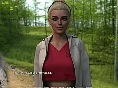 Wow, big tits MILF gives handjob on public parking lot in cartoon game!