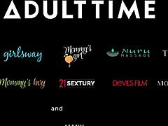 MILF lärare Alexis Fawx knullar student hårt i Nuru massage