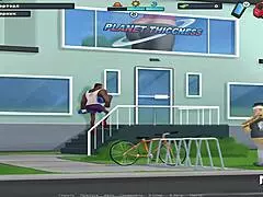 Friend performs oral on mature pussy in anime hentai scene