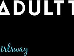 21 Sextury - 想看我们用这个巨大假阳具操彼此的屁眼吗？