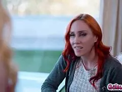 Jupiter Jetson Surprises Emma Starletto with Tender Loving Care on Her Big Tits and Pussy in Lesbian Rimjob