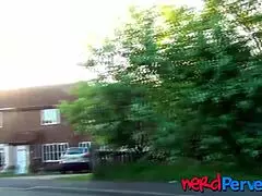 Pov video of cute babe sucking long hard dick