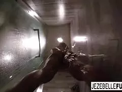 sexy jezebelle bond films herself taking a relaxing bath