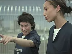 hey, wanna watch ariel x and olive glass get wild behind bars?