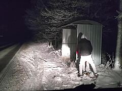 Uau! Amigo me come forte na beira da estrada