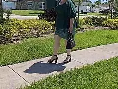 Hanging Out in Public Park With Big Dildo