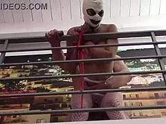 Laura In Heels: Sexy Milf 2023 Bound In BDSM Clothes For Sucking And Fucking Action