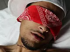 Latina Stepsister Blindfolds and Sucks Cock