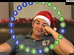 bimbo gets choked and face fucked on christmas