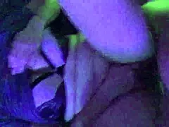 Blonde and redhead milfs experience overwhelming pleasure from monster cocks in hardcore neon sex