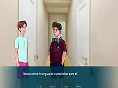 Milf mother gives intense blowjob in sexnote game