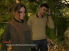 Naughty teen 18+ roleplays entrepreneur with perky tits and nice nipples in pov game.