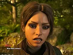 Naughty teen 18+ roleplays entrepreneur with perky tits and nice nipples in pov game.