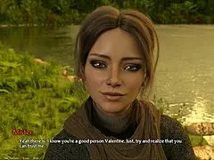 Naughty teen 18+ roleplays entrepreneur with perky tits and nice nipples in pov game.