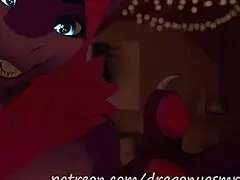 mommy roleplays with furry, teasing huge tits in vrchat