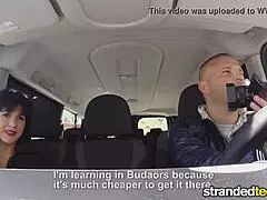 Bella Beretta shouts, 'Fuck me hard, stranded teen!' Cum on my natural tits in hardcore milf action.