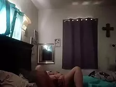 jail call turns into steamy phone sex with sexy milf's big ass and hairless pussy in solo play