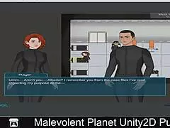 What's happening on the malevolent planet in Unity2D publicly?