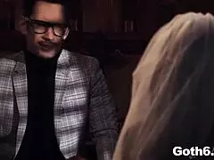 Mick Blue And Zac Wild Feed Joanna Angel's Hungry Mouth And Pussy