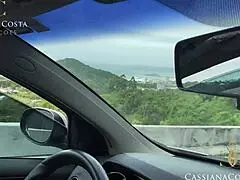 Wow! Latina milf with big ass gives wild blowjob on SC trip