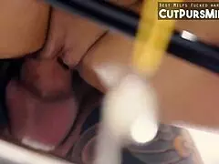 canela skin gets fucked hard in the gym