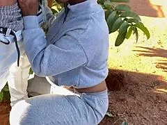 Ebony Queen Delivers Passionate Blowjob