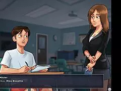 Who Gets The Cumshot In The Library During Summertime Saga?