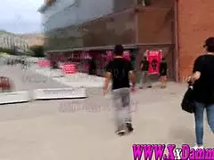 Intense public trio in barcelona salon