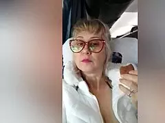 still loves teasing until she gets a huge cumshot in her mouth