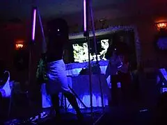 male stripper glows in the dark for milfs, teen 18+ and ebony amateurs 😏