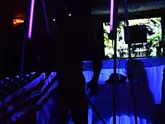 male stripper glows in the dark for milfs, teen 18+ and ebony amateurs 😏