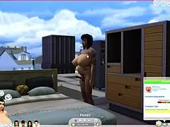 Pregnant prostitute gets anal fucked by her pimp