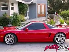 Hot milf offers a ride and ends up banging this stranded guy.