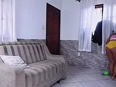 Fui Fazer Faxina e Dei Meu Cuzinho pro Vizinho Safado