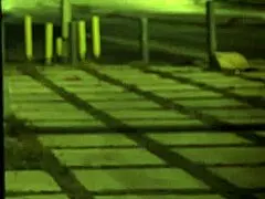 mature woman bound in garage, rough double penetration punishing the loser.