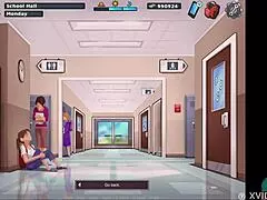 i'm tickling the asian teacher's pussy in summertime saga