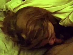 horny ginger milf enjoys sucking cock